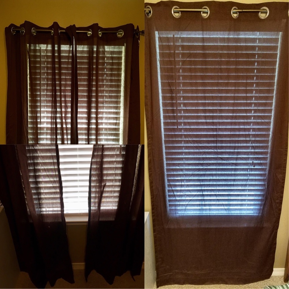 Brown Curtains